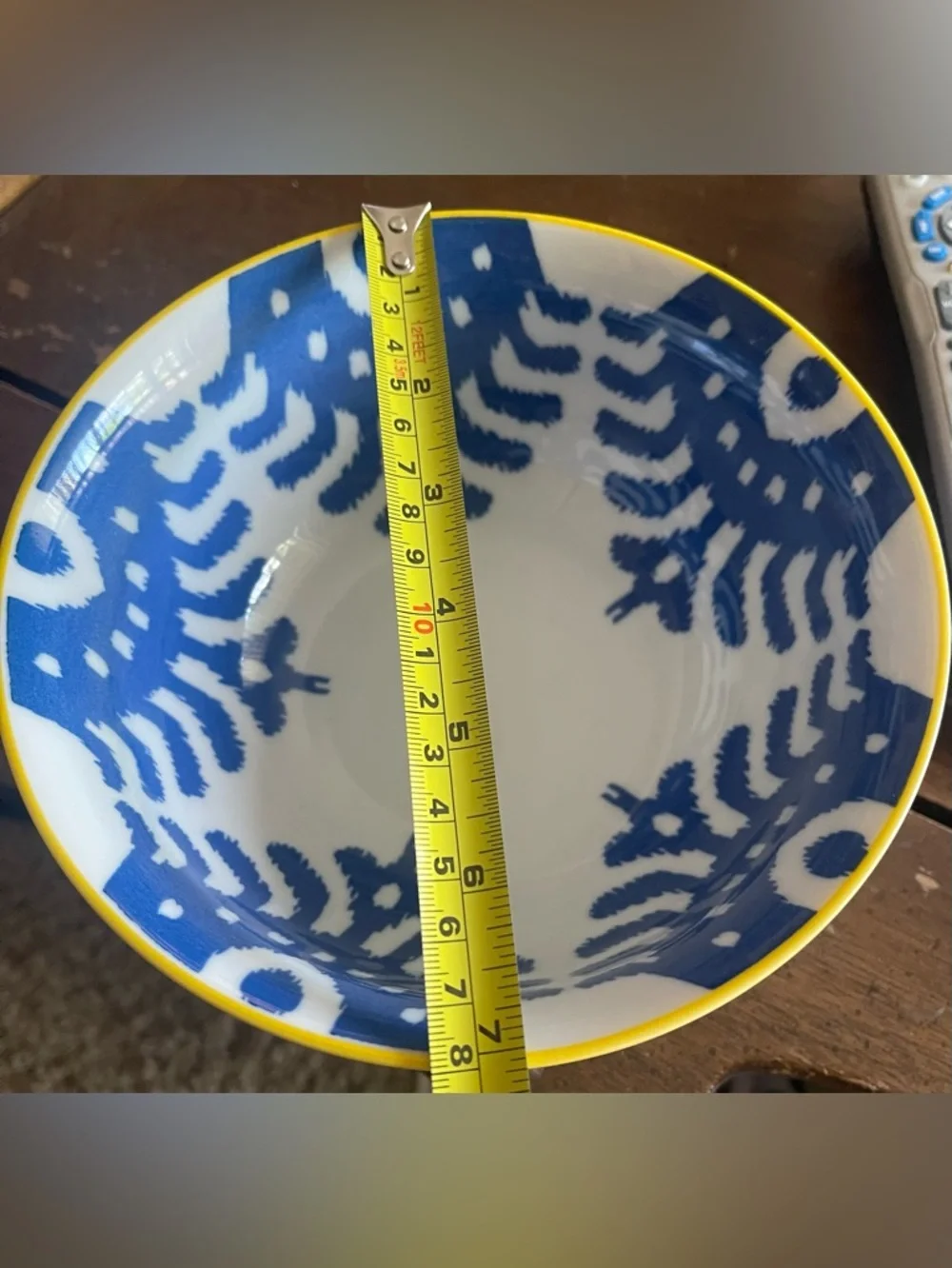 West Elm Folk Pad 7” Bowls Japanese Printed Boho Glazed Patterned Porcelain